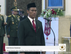 Andi Amran Sulaiman Dilantik Menjadi Menteri Pertanian