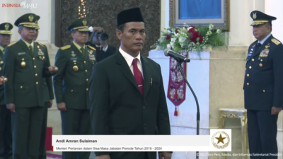 Andi Amran Sulaiman Dilantik Menjadi Menteri Pertanian