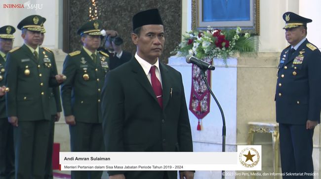 Andi Amran Sulaiman Dilantik Menjadi Menteri Pertanian