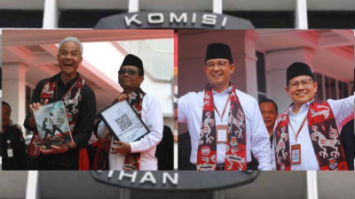 Pertarungan Ganjar-Mahfud Melawan Anies-Imin Dalam Perspektif Indikator, Siapa yang Lebih Unggul?