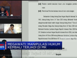 Megawati Menyatakan Adanya Manipulasi Hukum yang Kembali Terjadi di MK