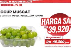 Besok Di Transmart, Anggur Muscat Viral Akan Didiskon Besar, Ayo Buruan!