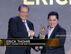 Erick Thohir Receives Award for Outstanding Leadership in Transforming SOEs