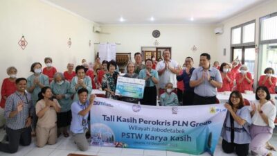 PLN Perokris Sambut Natal dengan Mempersembahkan Kasih kepada 6 Panti