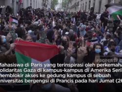 Demonstrasi di Paris Pisah antara Pendukung Palestina dan Israel
