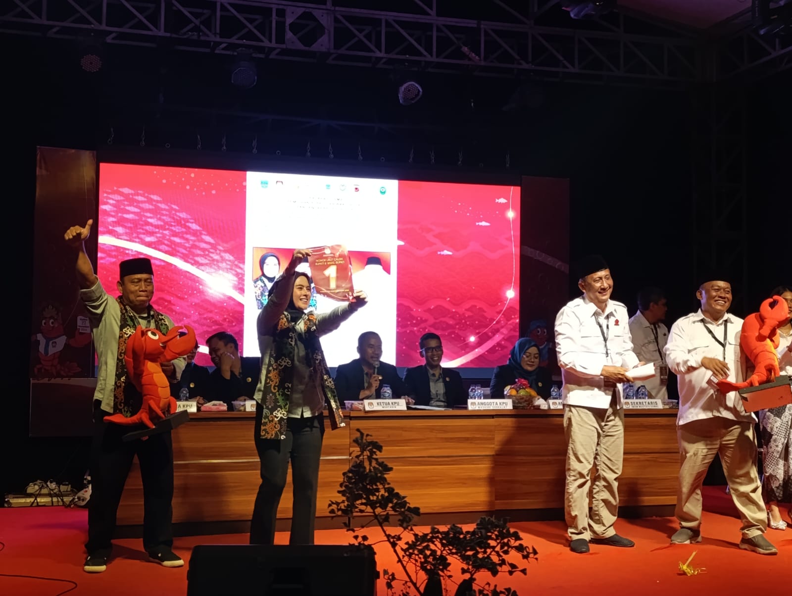 Pemilihan Nomor Urut Calon Bupati dan Wakil Bupati Pangandaran Tahun 2024