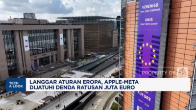 Denda Apple-Meta Ratusan Juta Euro Atas Pelanggaran Aturan Eropa