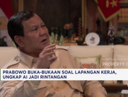 Prabowo Ungkap Tantangan AI dalam Lapangan Kerja